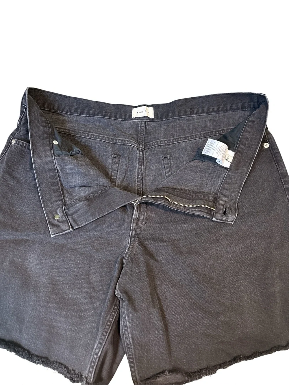 Everlane OG Baggy Jean Short Washed Black 33